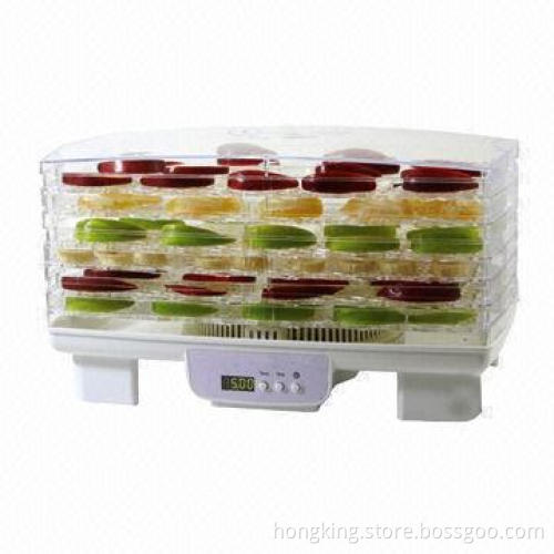 Food Dehydrator with 6 Dry Layers and 1-48 Hours Timer, CE/RoHS/GS Marks